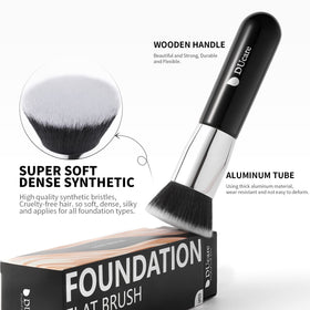 DUcare brush blending powder to create pore-smoothing finish