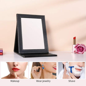 DUcare open mirror with adjustable stand demonstrating stable viewing angles