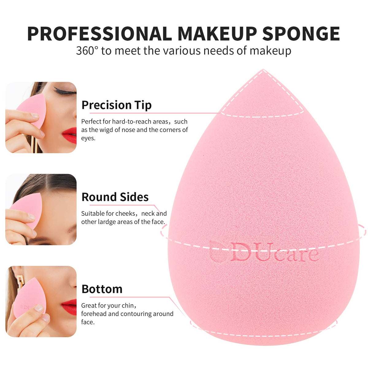 DUcare brush blending liquid foundation for streak-free finish