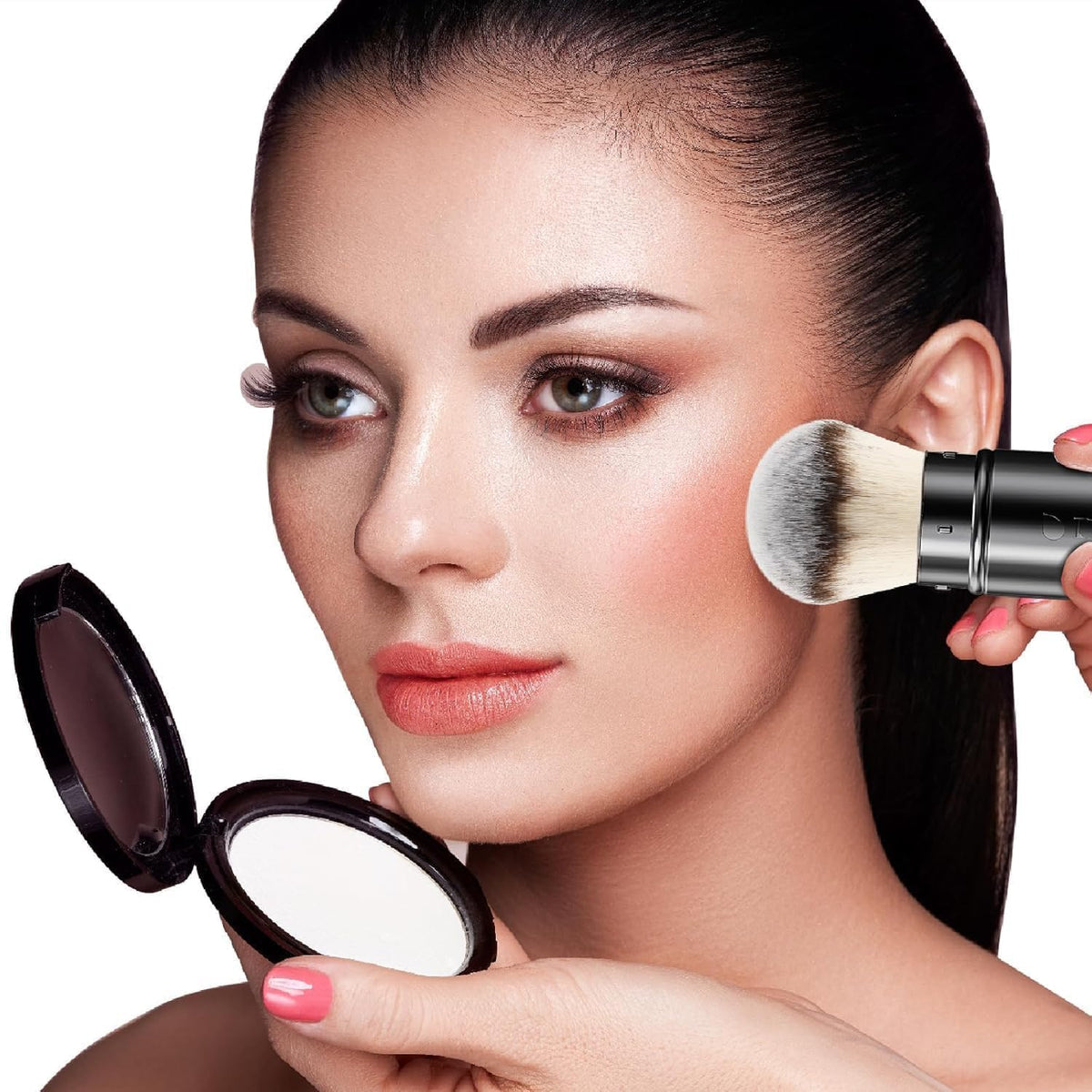 DUcare washable brush head under water showing easy cleaning and longevity