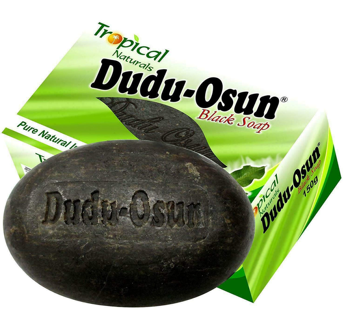 Dudu-Osun close-up of bar texture highlighting gentle exfoliating ash