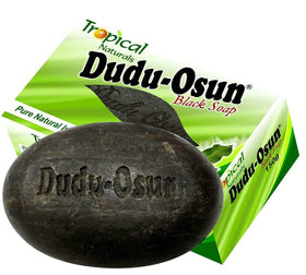 Dudu-Osun close-up of bar texture highlighting gentle exfoliating ash