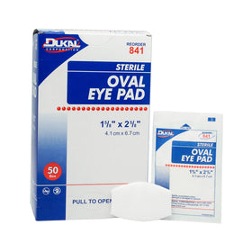 Dukal front packaging showing dispenser box and sterile individual pads for organized access