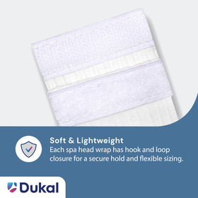 Dukal headband beside ruler for size comparison, clear dimension benefit