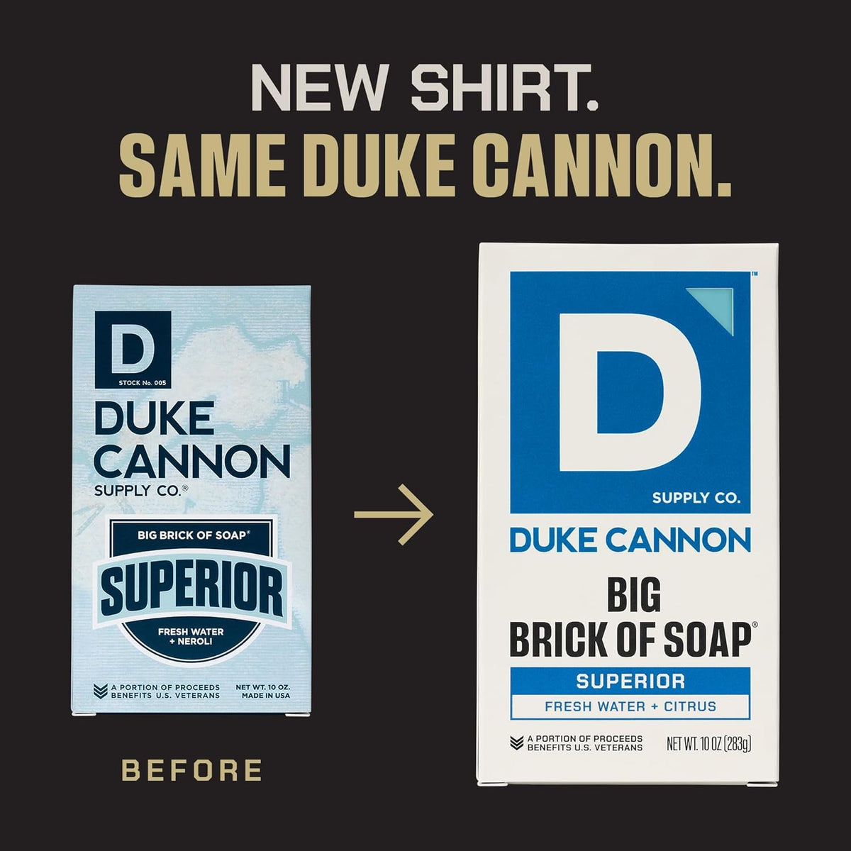 Duke Cannon soap close-up showing triple-milled texture and creamy lather for effective cleaning
