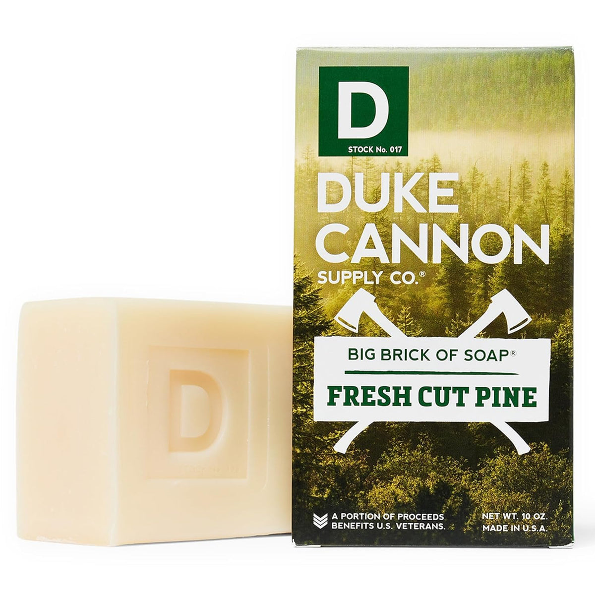 Duke Cannon three-pack staged as a gift, presents masculine packaging for gifting