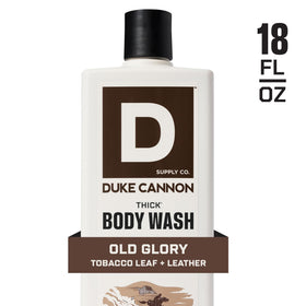 Duke Cannon bottle in shower environment for reliable in-shower performance