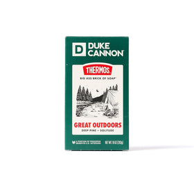 Duke Cannon close-up of triple-milled texture highlighting dense lather performance