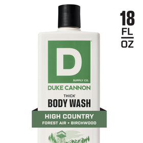 Duke Cannon High Country scent depiction evoking birchwood freshness and lasting aroma