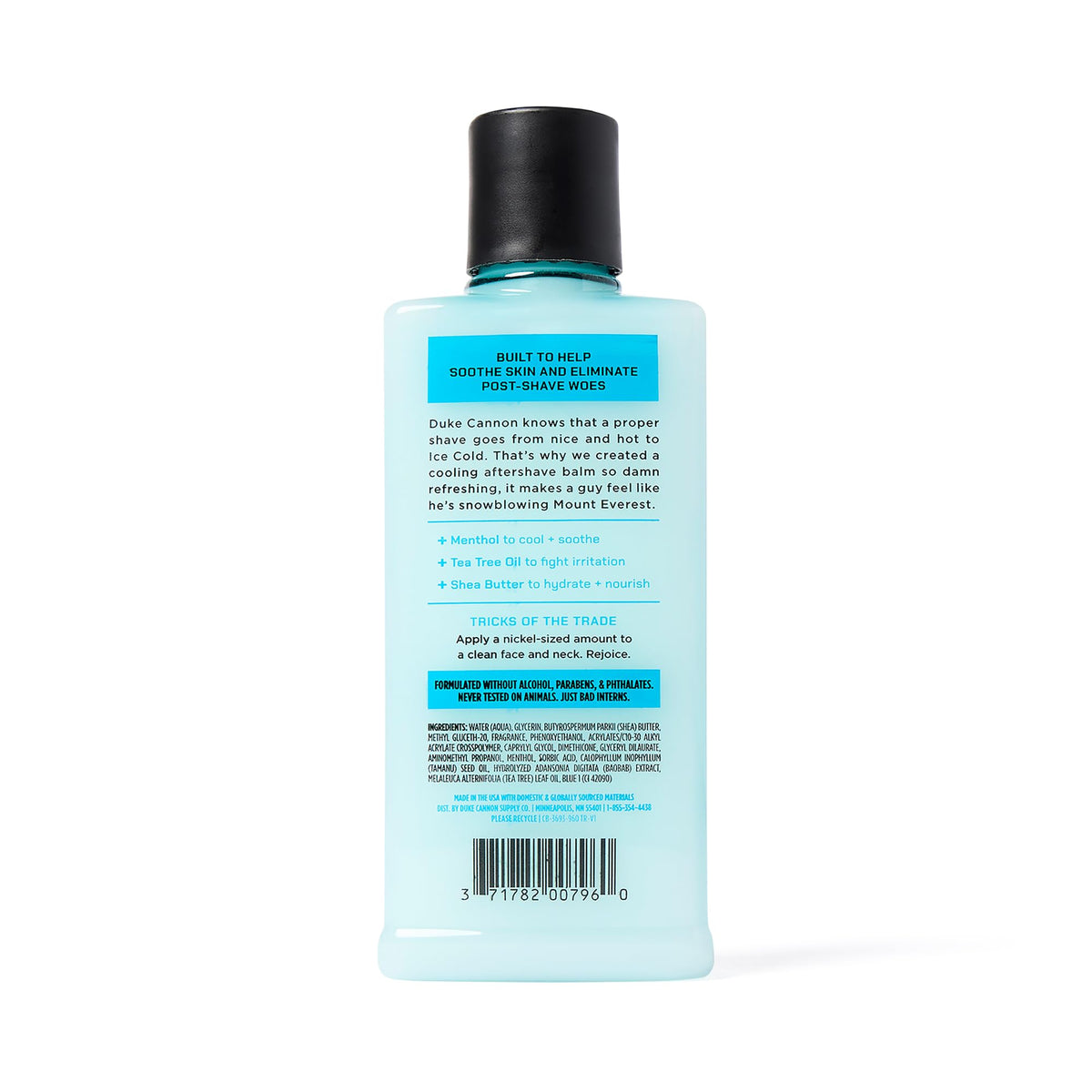 Duke Cannon balm staged with other grooming products to show routine pairing benefits