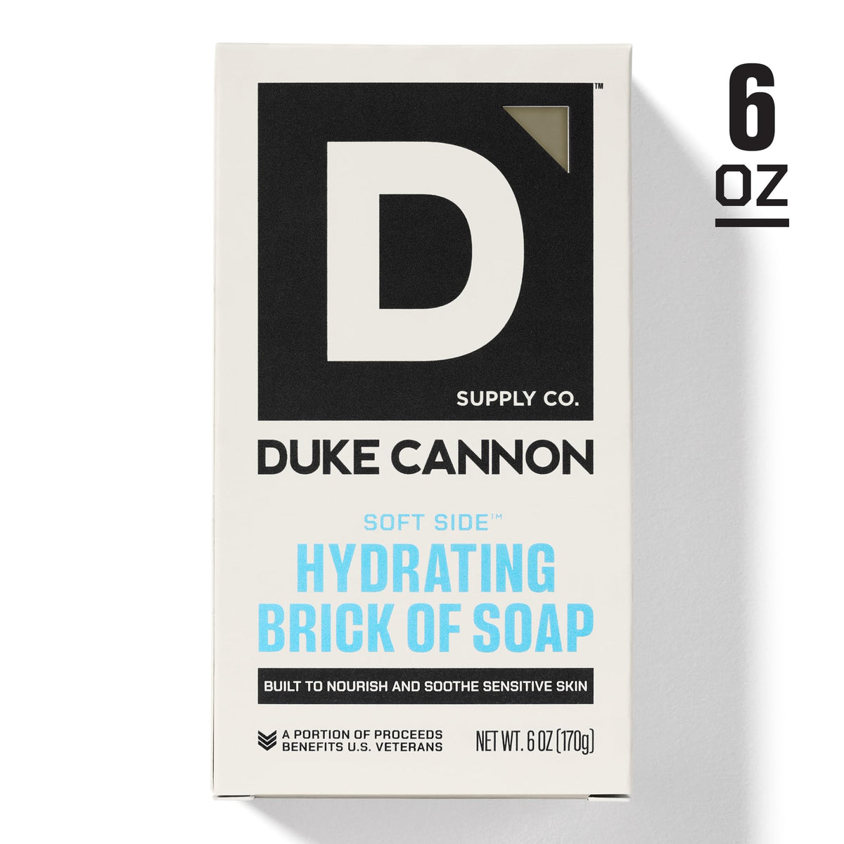 Duke Cannon shea butter and coconut oil ingredient shot showing moisturizing benefit