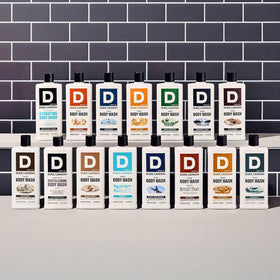 Mineral ingredients display with Duke Cannon highlighting skin support