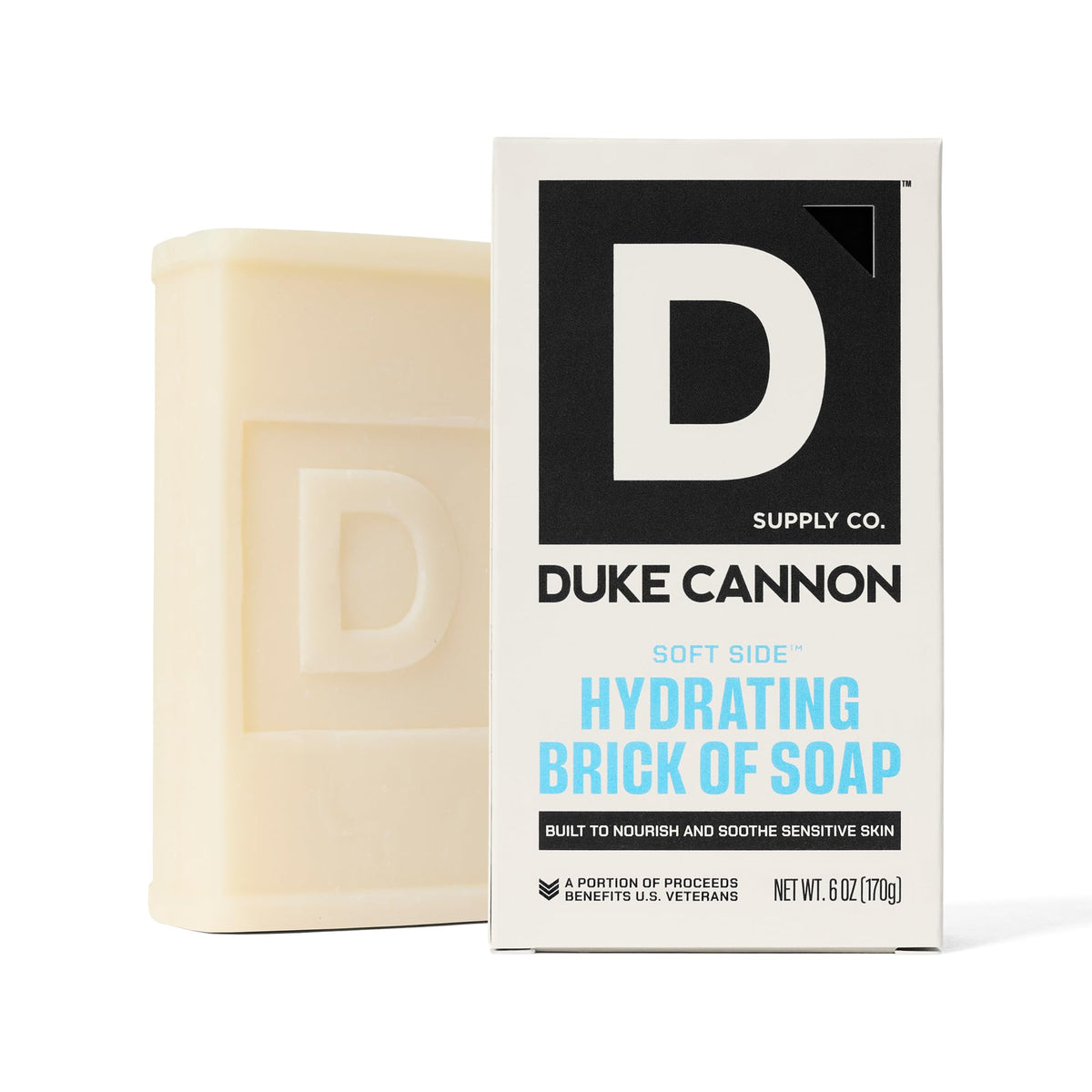 Duke Cannon label close-up listing clean formula showing transparency benefit