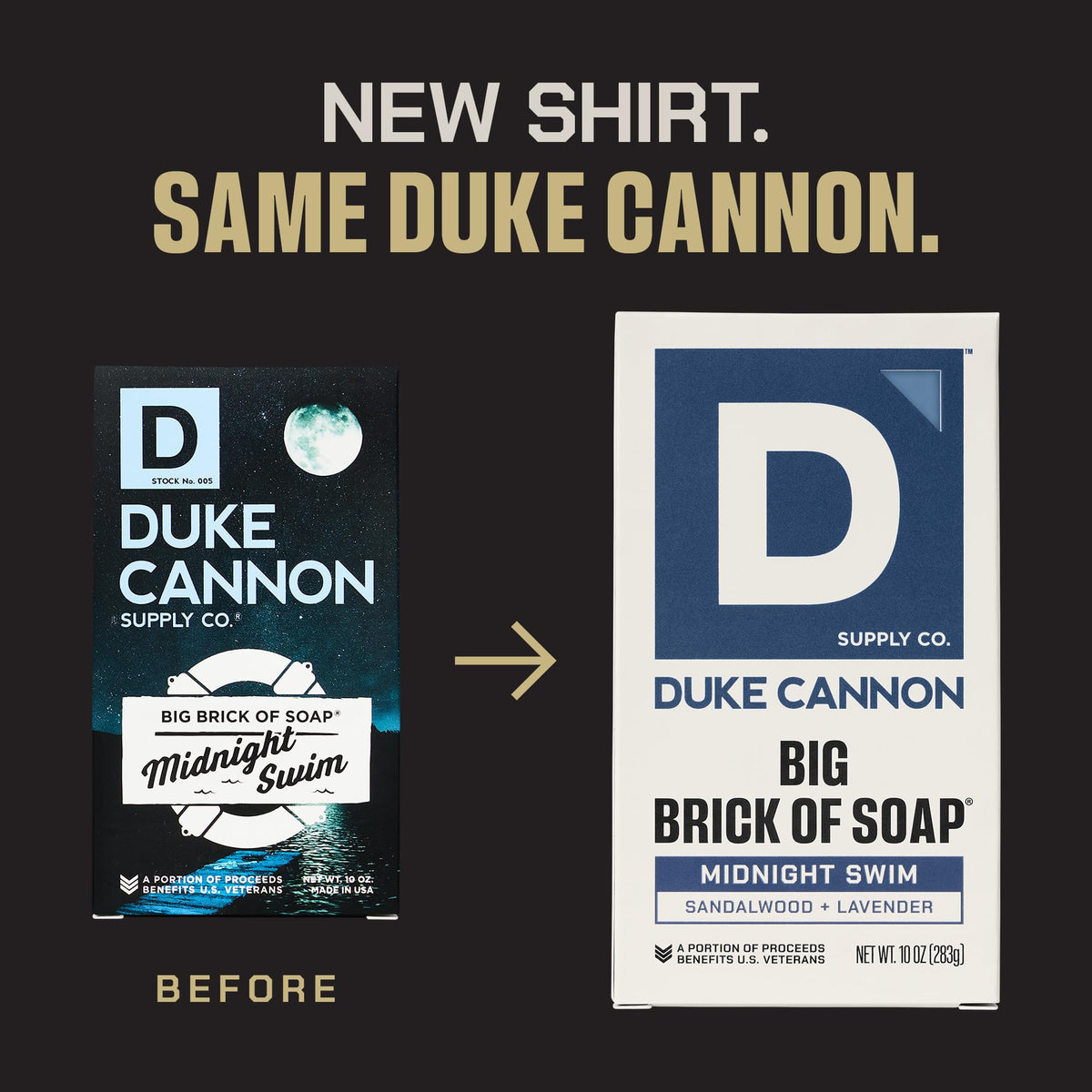 Duke Cannon ingredient label focused shot showing clear product information benefit