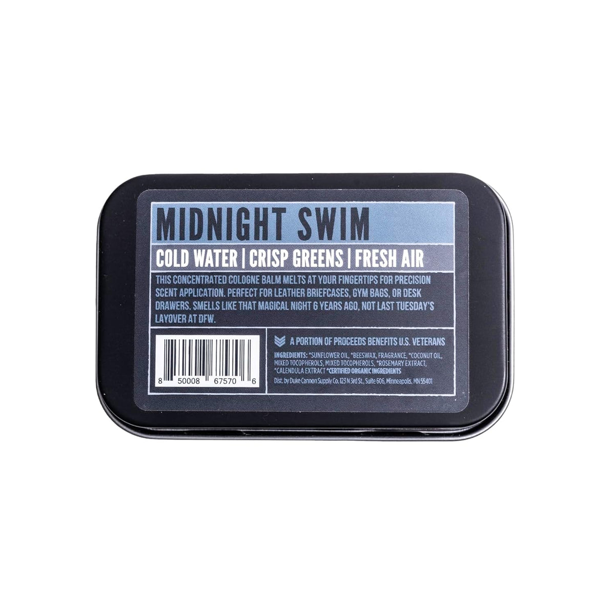 Duke Cannon fingertip warming balm for precise application and control
