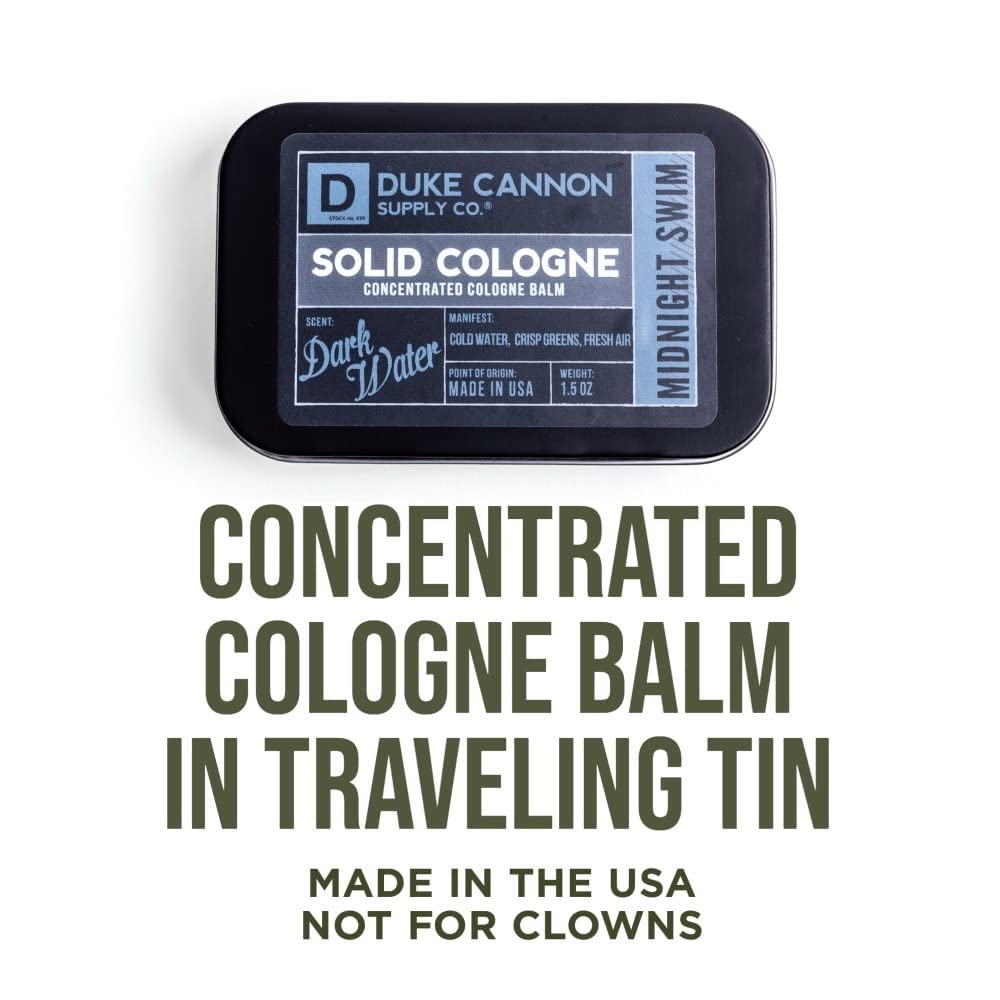 Duke Cannon open tin close-up showing smooth balm texture and easy use