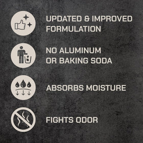 Duke Cannon applying deodorant underarm demonstrating long-lasting odor defense