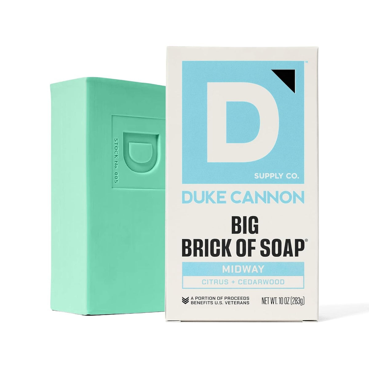 Duke Cannon Midway on draining dish showing proper storage to extend lifespan