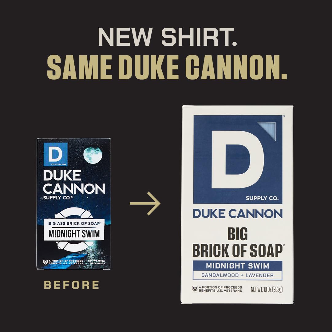 Duke Cannon Naval Diplomacy vintage-style label showcasing oceanic scent and heritage appeal