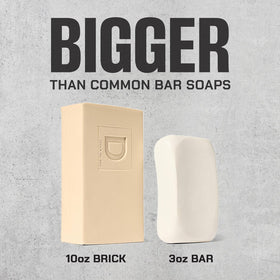 Duke Cannon creating rich lather for deep-cleaning without dryness