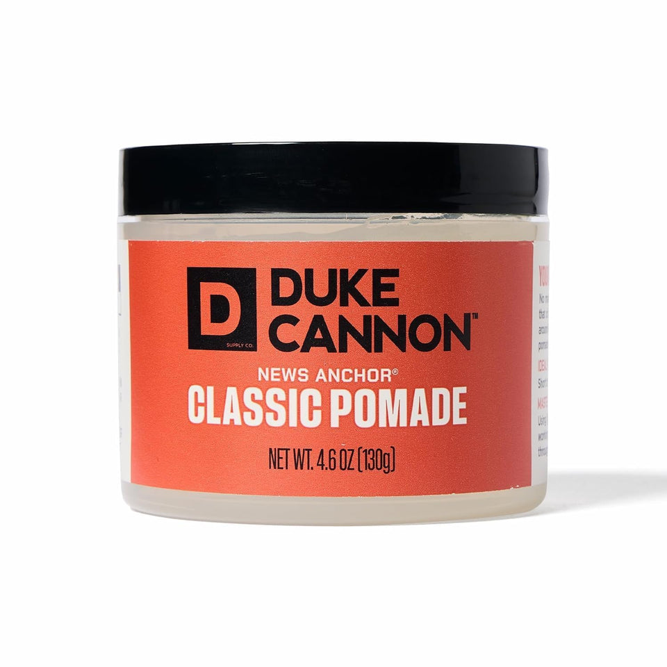 Duke Cannon front packaging showing jar and label for clear identification and confidence