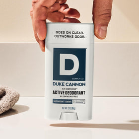 Duke Cannon scent inspiration with sandalwood and lavender for lasting fragrance