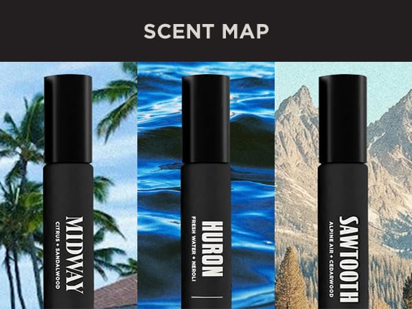 Duke Cannon cologne mist spray in use showing controlled application benefit