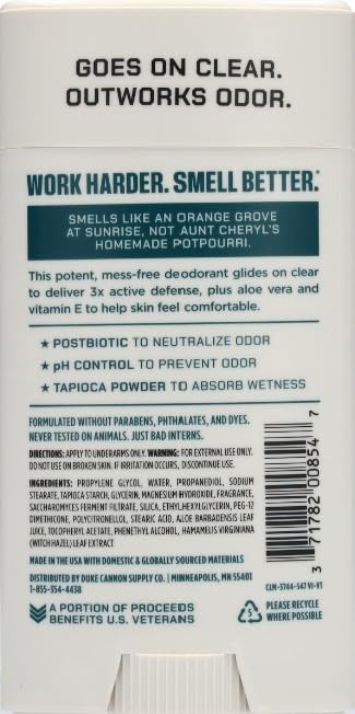 Duke Cannon Seawolf applied underarm in gym setting, demonstrates long-lasting odor defense