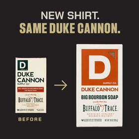 Duke Cannon close-up of soap texture highlighting dense triple-milled lather