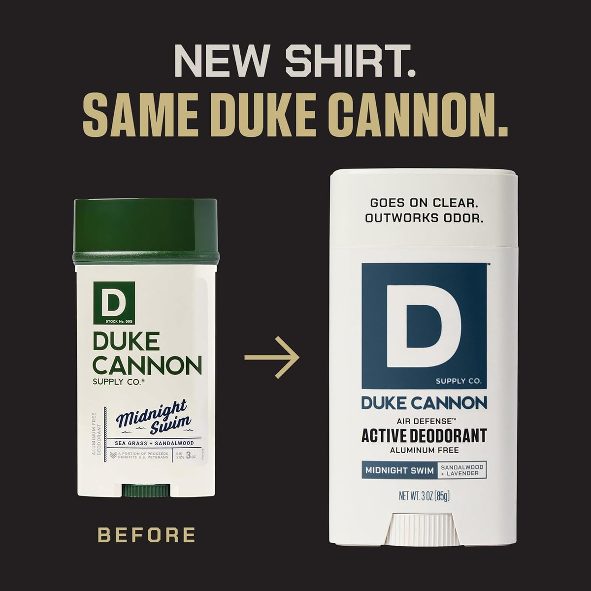 Duke Cannon close-up texture of clear glide for smooth application