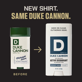 Duke Cannon close-up texture of clear glide for smooth application