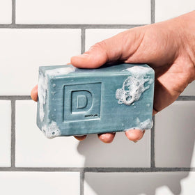 Duke Cannon Superior soap texture detail emphasizing triple-milled density and longevity