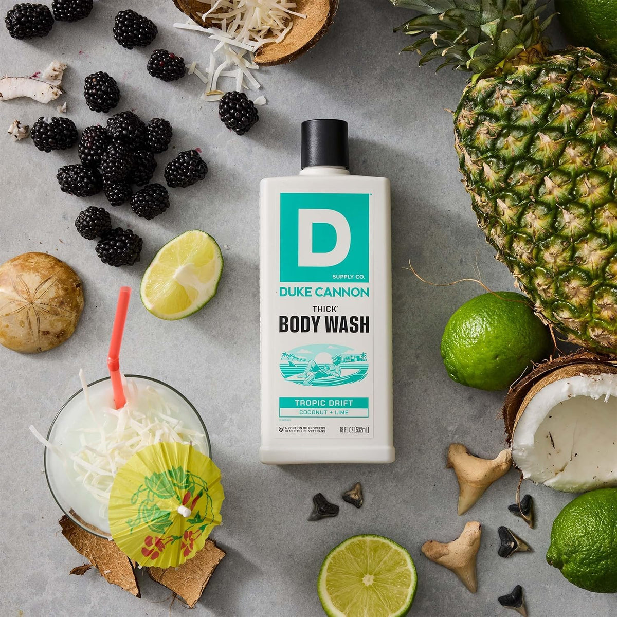 Duke Cannon close-up thick lather on skin showing rich foam and deep cleansing benefit