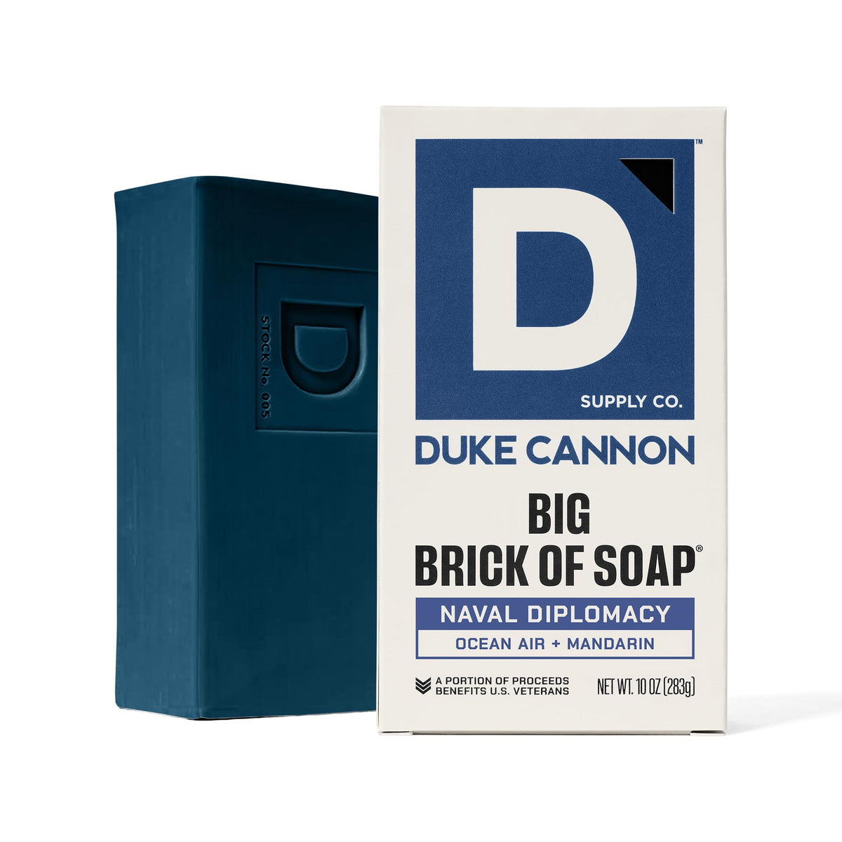 Duke Cannon veterans support badge graphic signaling brand mission and community impact