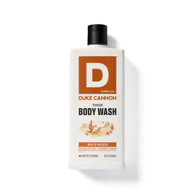 Duke Cannon ingredient label close-up showing mineral enrichment benefit