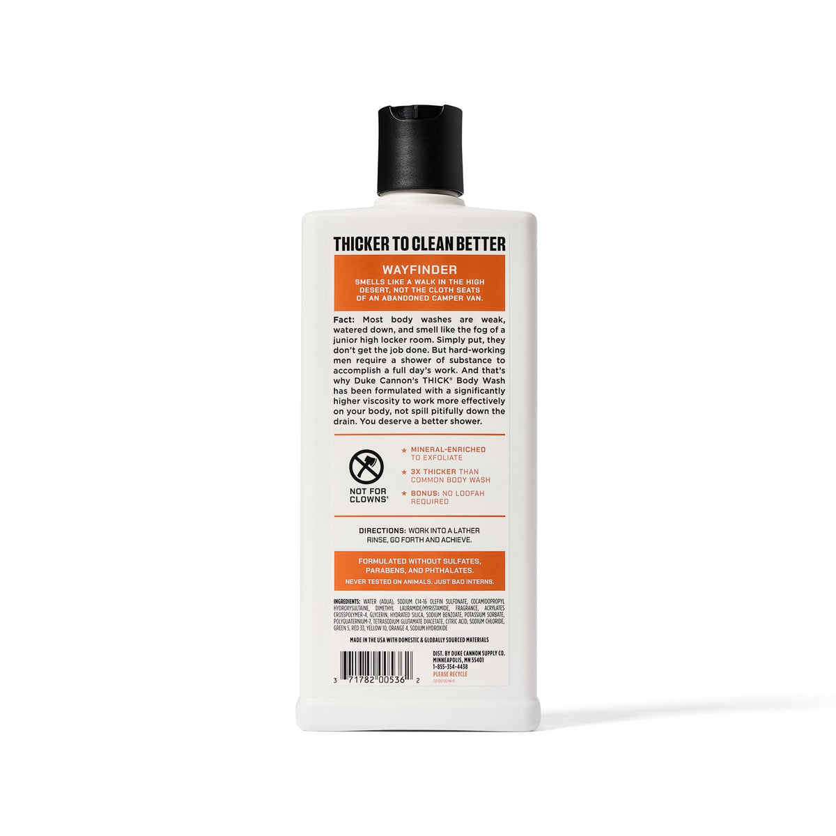 Duke Cannon bottle staged with grooming kit conveying shower routine upgrade
