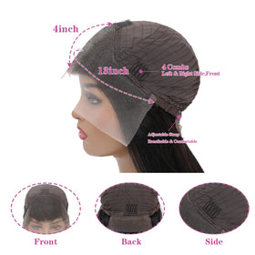 DULOVE 24-inch wig on mannequin showing length and density for scale and proportion