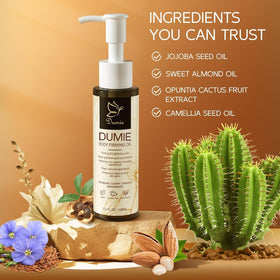 Dumie applied on arm to show even hydration and improved texture
