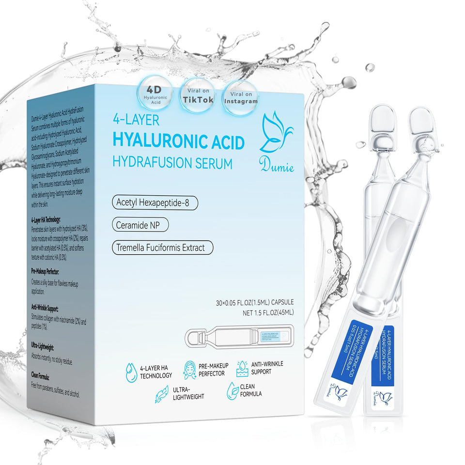 Dumie front packaging showing multiple single-use tubes, convenient travel hydration
