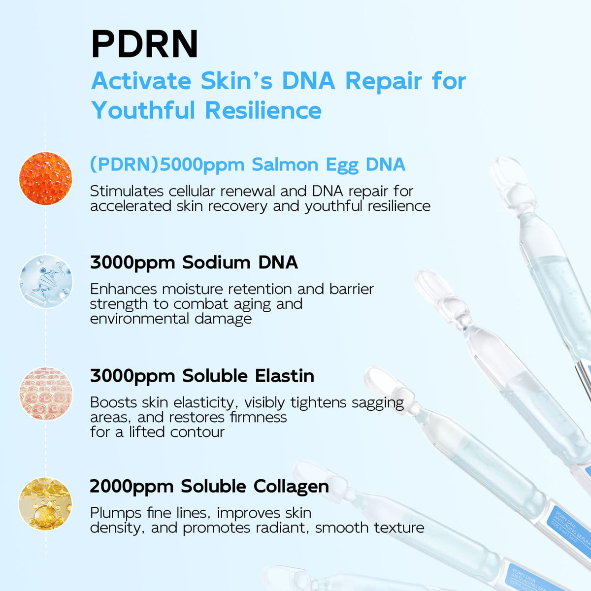 Dumie serum texture close-up demonstrating lightweight hydration and glow