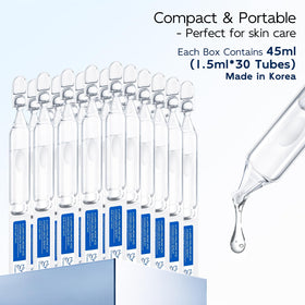 Dumie serum layered under makeup showing non-pilling finish and lasting hydration