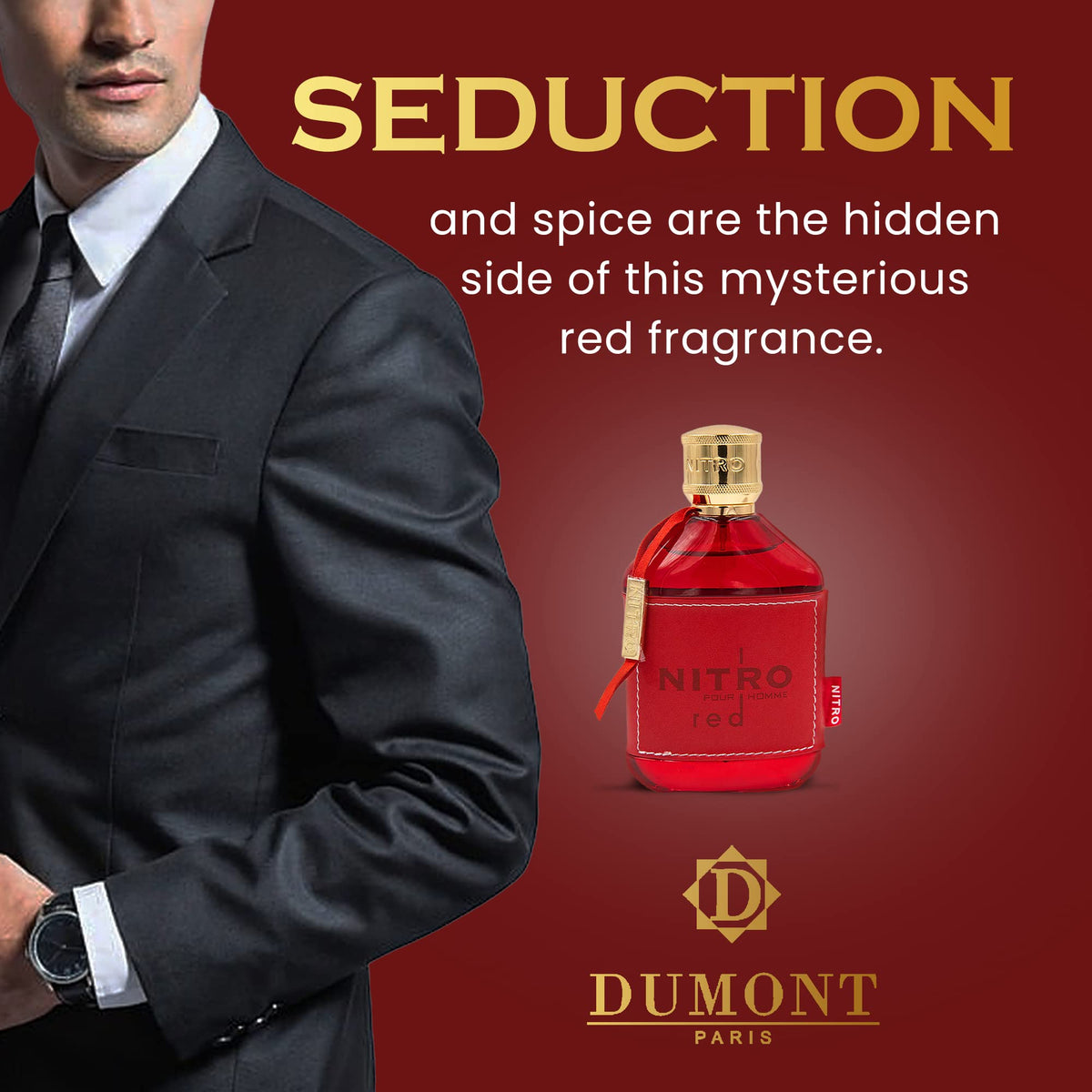 Dumont Nitro Red close-up of liquid color showing rich hue and concentration