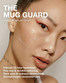 Close-up of the invisible gel texture from DUNE highlighting non-greasy finish