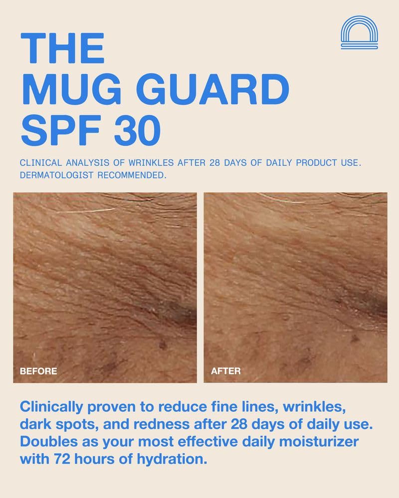 Size comparison of DUNE 2.4 fl oz tube to a hand for travel-friendly convenience