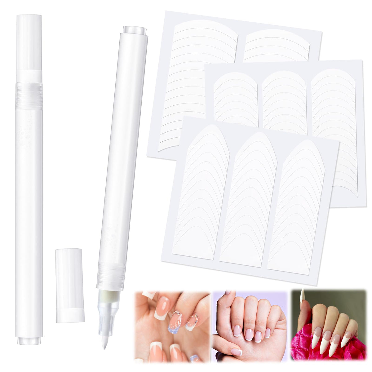 Dunzoom front packaging showing two pens and three sticker sheets for easy setup