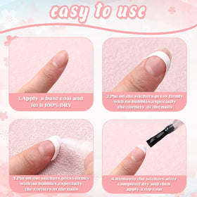Dunzoom pen in use painting a white French tip for neat results