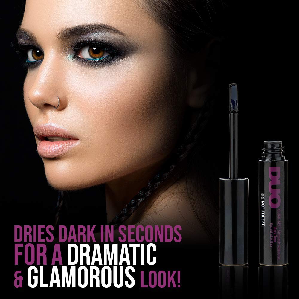 DUO dark glue texture droplet illustrating smooth, fast-drying formula