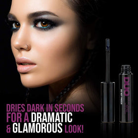 DUO dark glue texture droplet illustrating smooth, fast-drying formula