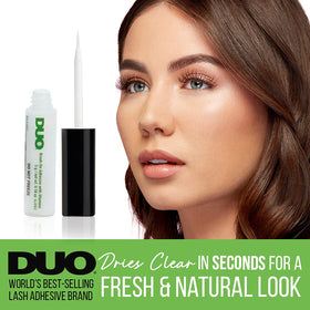 DUO brush applicator close-up demonstrating precise thin application benefit