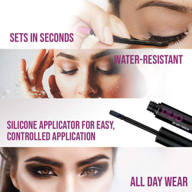 DUO lifestyle evening look showing long-lasting, water-resistant hold